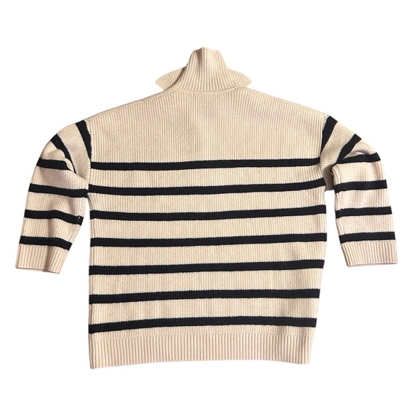 Zara cream and black striped sweater - Picture 8 of 8